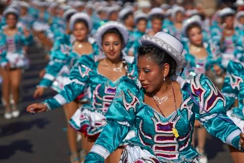 Caporales Dance Group Stock Photos