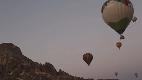Cappadocia balloon flight Stock Footage