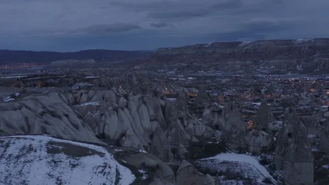 Cappadocia Evening (4K Dlog Pano Aerial) Stock Footage 101743792
