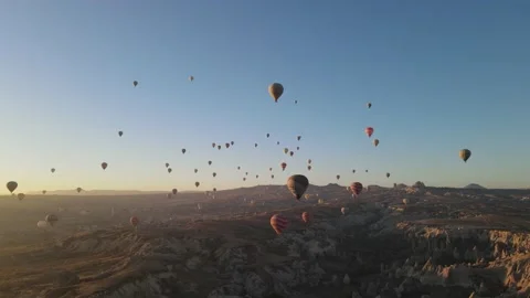 Cappadocia Flying Balloon Stock Footage 171685381
