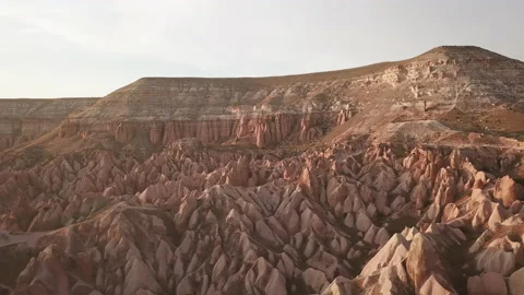 Cappadocia landscape aerial view. Turkey. Goreme National Park Видео 161850153