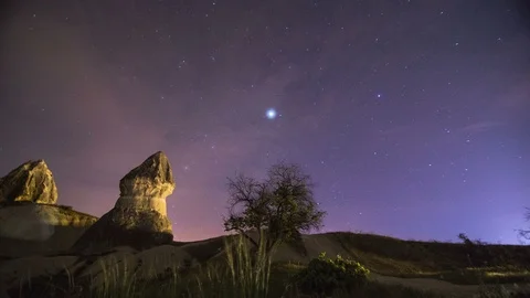 Cappadocia Night Timelapse Scene  Video stock 118477207
