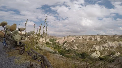 Cappadocia pigeon valley Stockbeeldmateriaal 94101554
