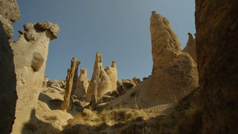 Cappadocia rock stones Stock Footage
