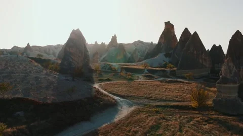 Cappadocia, a semi arid region in central Turkey, Stock Footage 262573792