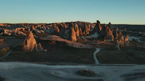 Cappadocia, a semi arid region in central Turkey, Stock Footage 262578063