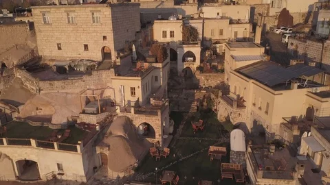 Cappadocia taskonaklar drone Stock-Footage 91848363