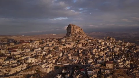 Cappadocia uchisar castle Stock-Footage 91848843