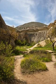 Cappadocia's Springtime Trail Stock Photos