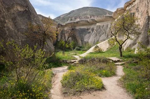 Cappadocia's Valley in Spring Stock Photos