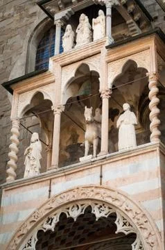 Cappella Colleoni Facade Stock Photos