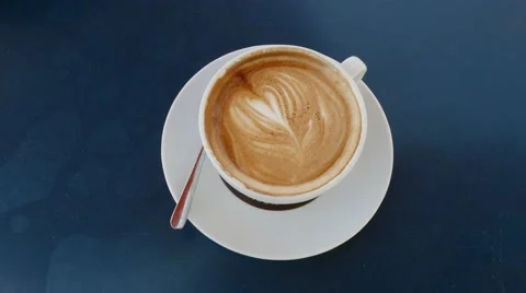 Cappuccino art Stock Footage 49308225