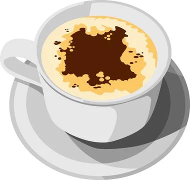 Cappuccino Beverage Stock Illustration
