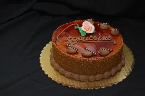 Cappuccino cake Stock Photos