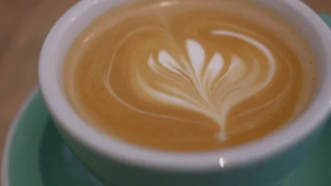 Cappuccino close-up Stock Footage 239168038