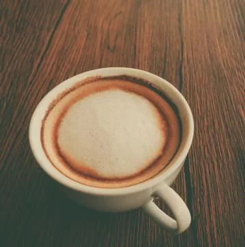 Cappuccino coffee cup Stock Photos