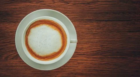 Cappuccino coffee cup Stock Photos
