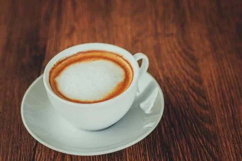 Cappuccino coffee cup Stock Photos