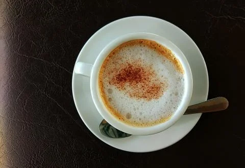 Cappuccino cup Stock Photos