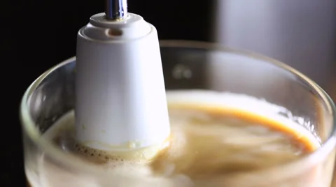 Cappuccino foam Stock Footage 58761822