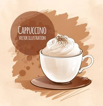 Cappuccino Stock Illustration