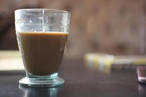 Cappuccino served Stock Photos