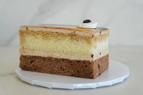 Cappuccino slice Stock Photos