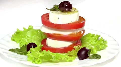 Caprese salad Stock Footage 48244020