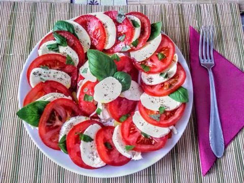 Caprese salad Foto stock