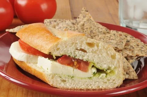 Caprese sandwich Stock Photos