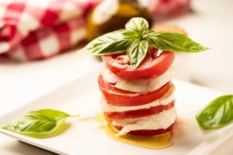 Caprese Tomato e mozzarella salad Stock Photos
