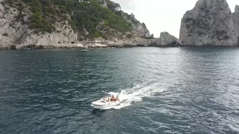 Capri Boat Circle Stock Footage 150235336