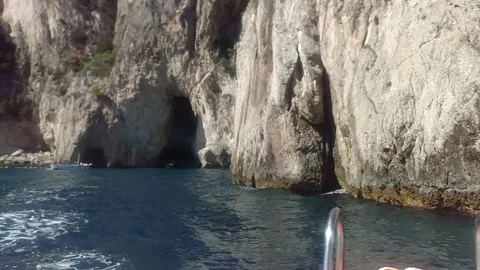 Capri boat tour Stock Footage 243045750