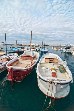 Capri, boats Stock Photos