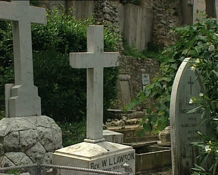 CAPRI cemetery pan 動画素材 25054598