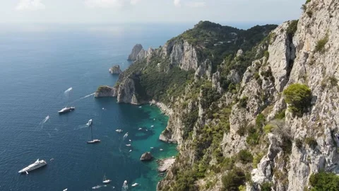 Capri Coastline Stock Footage 150236357