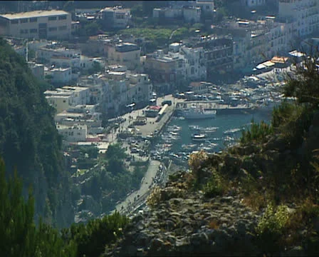 CAPRI piazzetta overhead view Video stock 25054799