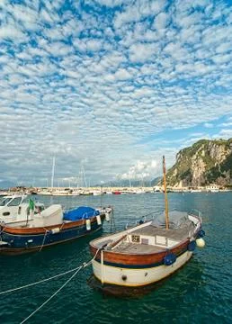 Capri port. Italy Stock Photos