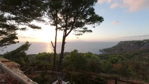 Capri Sunset timelapse Stock Footage 150251162