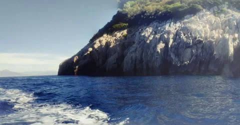 Capri from the water Stock Photos