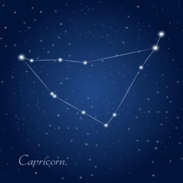 Capricorn constellation Stock Illustration
