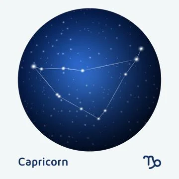 Capricorn constellation Stock Illustration