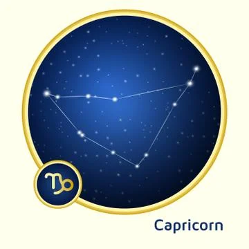 Capricorn constellation Stock Illustration