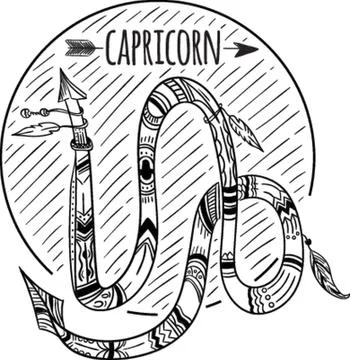 Capricorn 库存插图