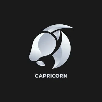 Capricorn logo vector Stock Illustration