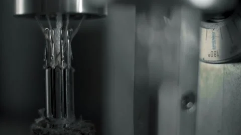 Capron threads are woven into rope by automatic machine mechanisms. Macro Stock Footage 179713556