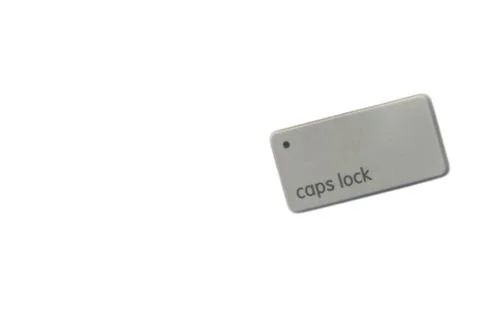 CAPS LOCK button computer keyboard on white background Stock Photos
