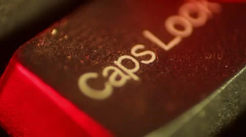 CAPS lock capslock Stock Footage 22254850
