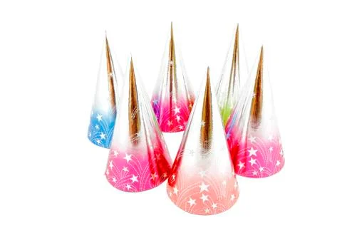 Caps multi-coloured Stock Photos