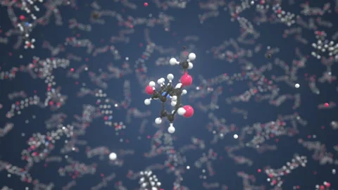 Capsaicin molecule. Conceptual molecular... | Stock Video | Pond5